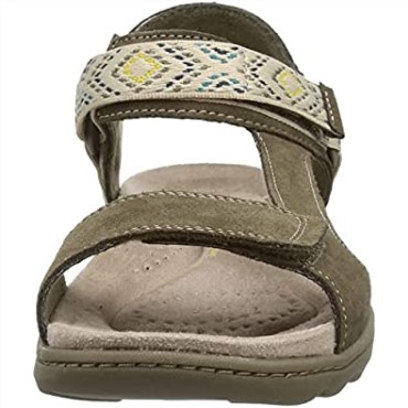 Sandalias Clarks Amanda Step De Mujer En Ante Verde Oliva