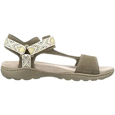 Sandalias Clarks Amanda Step De Mujer En Ante Verde Oliva