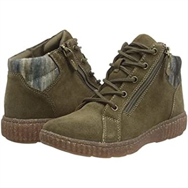 Botas De Moda De Mujer Caroline Park De Ante Verde Oliva Clarks