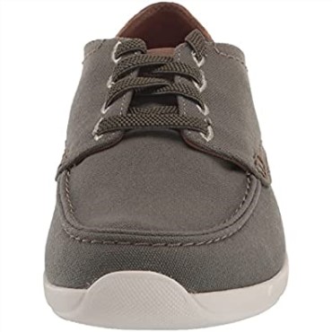Zapatillas De Deporte Con Cordones Para Hombre Clarks De Tejido Verde Oliva