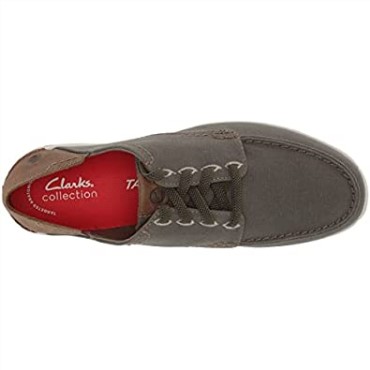 Zapatillas De Deporte Con Cordones Para Hombre Clarks De Tejido Verde Oliva