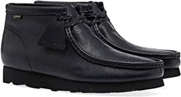 Zapatos De Vestir Wallabee Gtx Originales 11 Cuero Negro Clarks