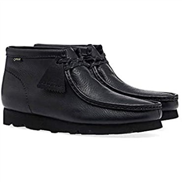 Zapatos De Vestir Wallabee Gtx Originales 11 Cuero Negro Clarks