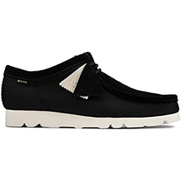 Zapatos De Vestir Hombre Originales Wallabee Gtx Clarks Lona Negra
