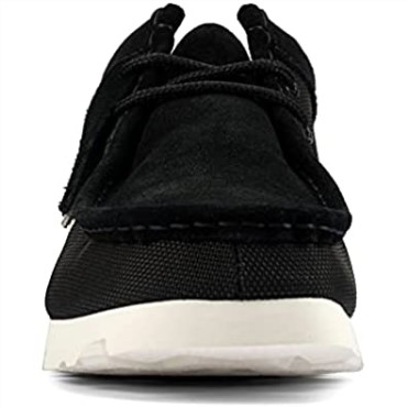 Zapatos De Vestir Hombre Originales Wallabee Gtx Clarks Lona Negra