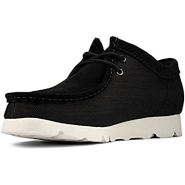 Zapatos De Vestir Hombre Originales Wallabee Gtx Clarks Lona Negra