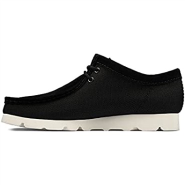 Zapatos De Vestir Hombre Originales Wallabee Gtx Clarks Lona Negra