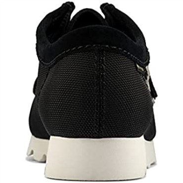 Zapatos De Vestir Hombre Originales Wallabee Gtx Clarks Lona Negra