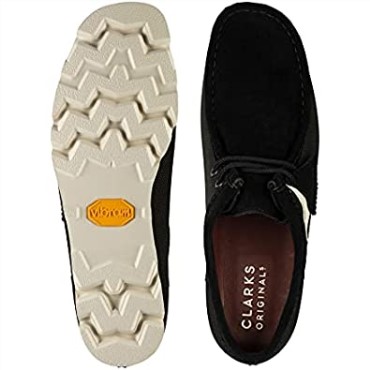 Zapatos De Vestir Hombre Originales Wallabee Gtx Clarks Lona Negra