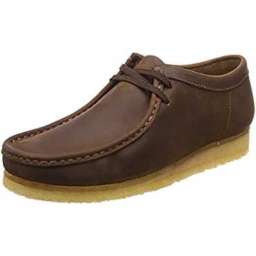 Zapatos Casual Gamuza Para Hombre Original Wallabee Marron Oscuro Clarks