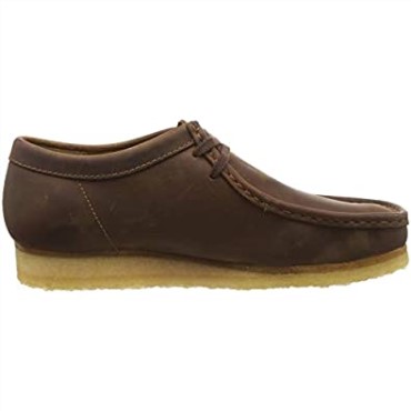 Zapatos Casual Gamuza Para Hombre Original Wallabee Marron Oscuro Clarks