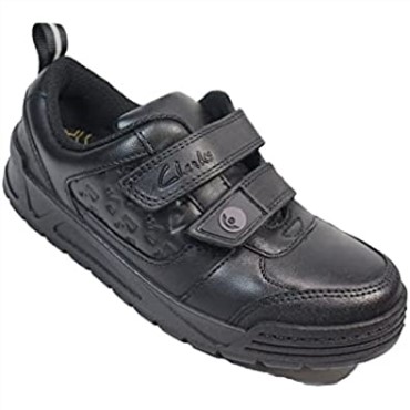 Palmer Mist Kids Zapatos De Escuela Con Tema De Pokémon De Cuero Negro Para Niños Clarks Negro