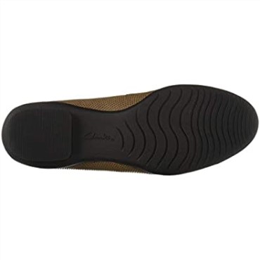 Pebble Interest Nubuck Neenah Garden Bailarinas Planas Clarks Para Mujer