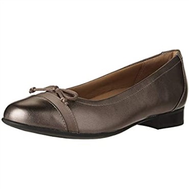 Mocasines Clarks Un Blush Lo De Piel Metalizada Guijarro Para Mujer