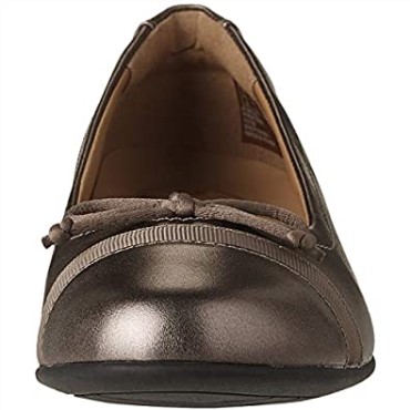 Mocasines Clarks Un Blush Lo De Piel Metalizada Guijarro Para Mujer