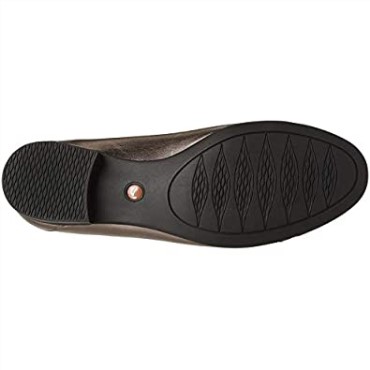 Mocasines Clarks Un Blush Lo De Piel Metalizada Guijarro Para Mujer