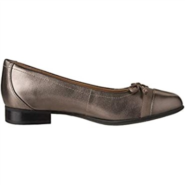 Mocasines Clarks Un Blush Lo De Piel Metalizada Guijarro Para Mujer