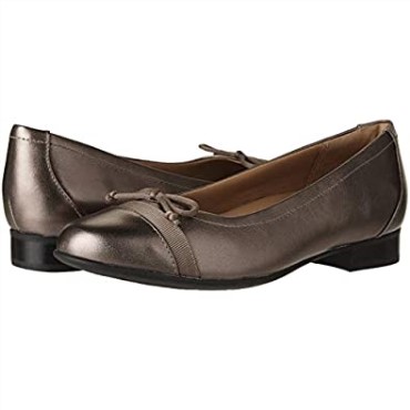 Mocasines Clarks Un Blush Lo De Piel Metalizada Guijarro Para Mujer
