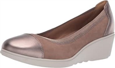 Pebble Nubuck Leather Combi Mujer Un Tallara Liz Plataforma Clarks
