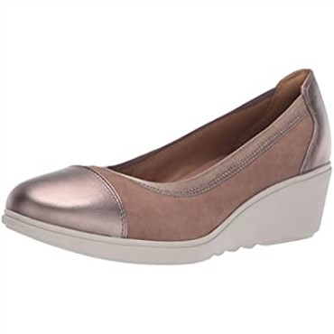 Pebble Nubuck Leather Combi Mujer Un Tallara Liz Plataforma Clarks