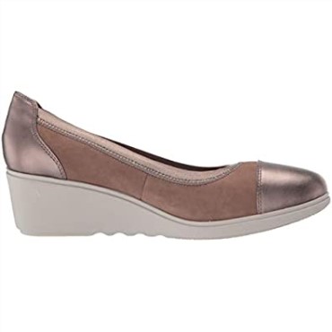Pebble Nubuck Leather Combi Mujer Un Tallara Liz Plataforma Clarks
