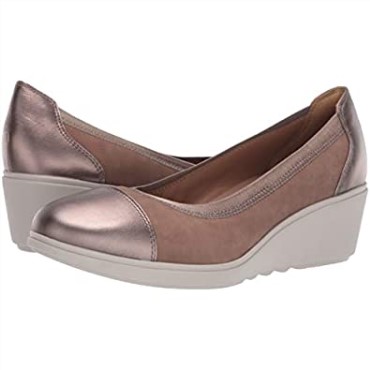Pebble Nubuck Leather Combi Mujer Un Tallara Liz Plataforma Clarks