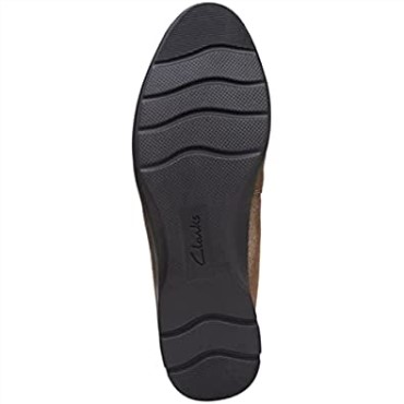 Mujer Bailarinas Jenette Metalizado Peltre Gamuza Clarks