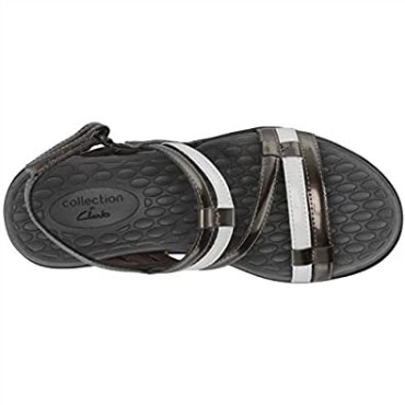 Peltre Metalizado Blanco Sintético Mujer Sonar Pionerosonar Pionero Sandalia Clarks