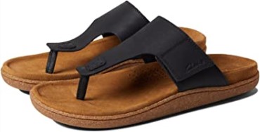 Pilton Post Clarks Cuero Negro