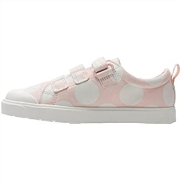 Rosa Clarks Niños Niños Niñas Gancho Y Bucle Zapatos De Lona Ciudad Llamarada Lo K