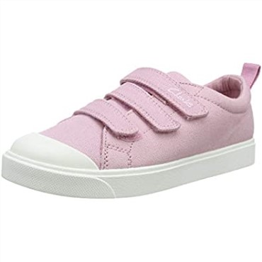 Rosa Lona Rosa Lona Rosa Clarks Niño Unisex Kids City Vibe K Zapatillas Bajas Niño