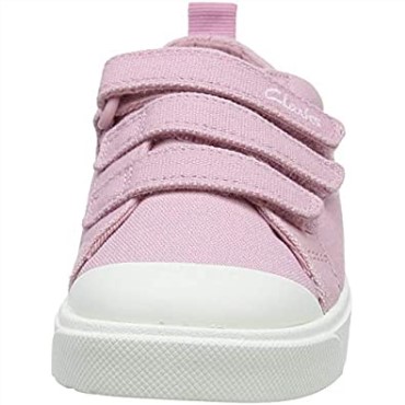 Rosa Lona Rosa Lona Rosa Clarks Niño Unisex Kids City Vibe K Zapatillas Bajas Niño