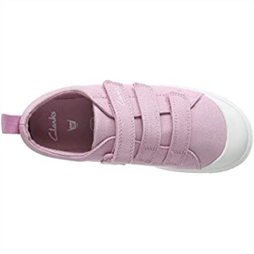 Rosa Lona Rosa Lona Rosa Clarks Niño Unisex Kids City Vibe K Zapatillas Bajas Niño