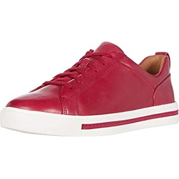 Zapatilla Clarks Un Maui Con Cordones Para Mujer En Piel De Frambuesa