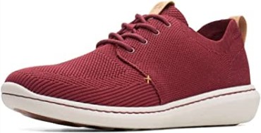 Zapatillas Hombre Clarks Step Urban Mix Rojo Burdeos