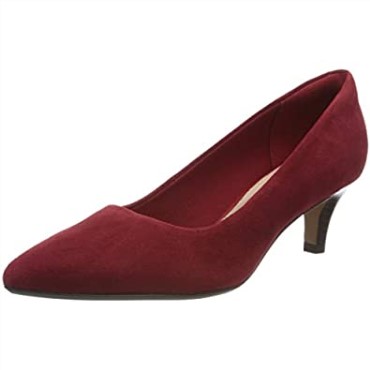 Rojo Rojo Oscuro Ante Rojo Oscuro Ante Rojo Clarks Mujer Linvale Jerica Pumps