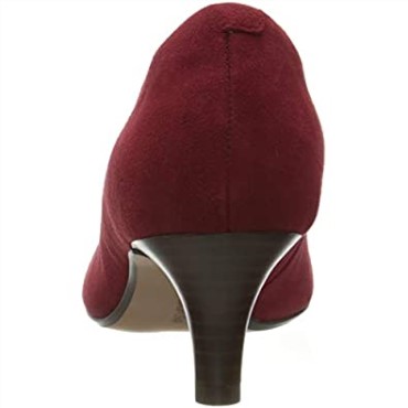 Rojo Rojo Oscuro Ante Rojo Oscuro Ante Rojo Clarks Mujer Linvale Jerica Pumps