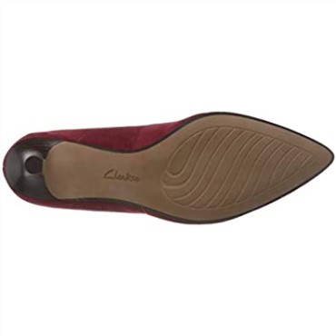 Rojo Rojo Oscuro Ante Rojo Oscuro Ante Rojo Clarks Mujer Linvale Jerica Pumps