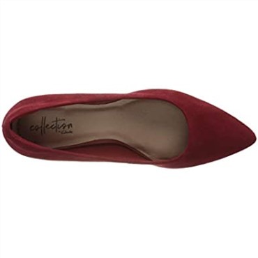 Rojo Rojo Oscuro Ante Rojo Oscuro Ante Rojo Clarks Mujer Linvale Jerica Pumps
