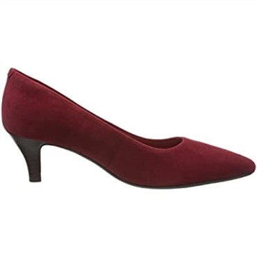 Rojo Rojo Oscuro Ante Rojo Oscuro Ante Rojo Clarks Mujer Linvale Jerica Pumps
