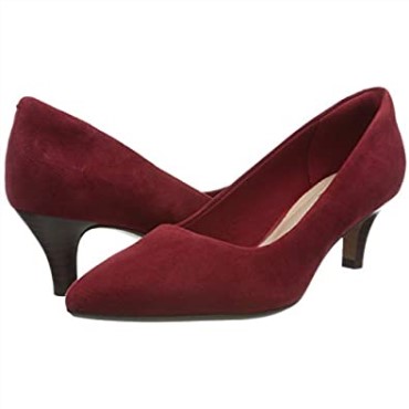 Rojo Rojo Oscuro Ante Rojo Oscuro Ante Rojo Clarks Mujer Linvale Jerica Pumps