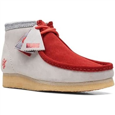 Rojo Gris Hombre Originals Wallabee Bota Vcy Combi Rojo/gris Clarks Especial