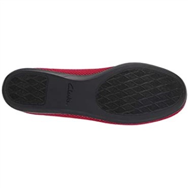 Mocasines Carly Dream De Mujer Clarks De Punto Rojo