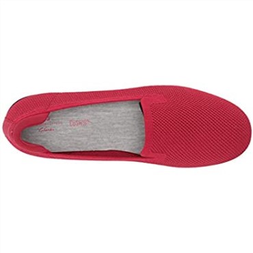 Mocasines Carly Dream De Mujer Clarks De Punto Rojo