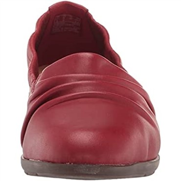 Mocasín Mujer Jenette Ruby ​​piel Rojo Clarks