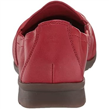 Mocasín Mujer Jenette Ruby ​​piel Rojo Clarks