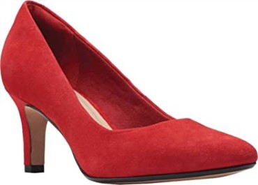 Zapatos De Tacón Illeana Tulip De Mujer Clarks En Ante Rojo