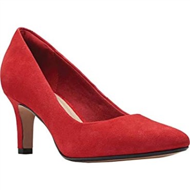 Zapatos De Tacón Illeana Tulip De Mujer Clarks En Ante Rojo