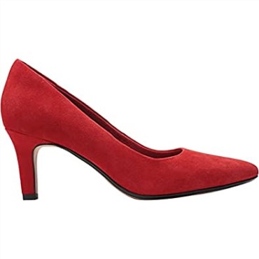 Zapatos De Tacón Illeana Tulip De Mujer Clarks En Ante Rojo