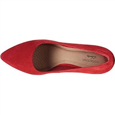 Zapatos De Tacón Illeana Tulip De Mujer Clarks En Ante Rojo